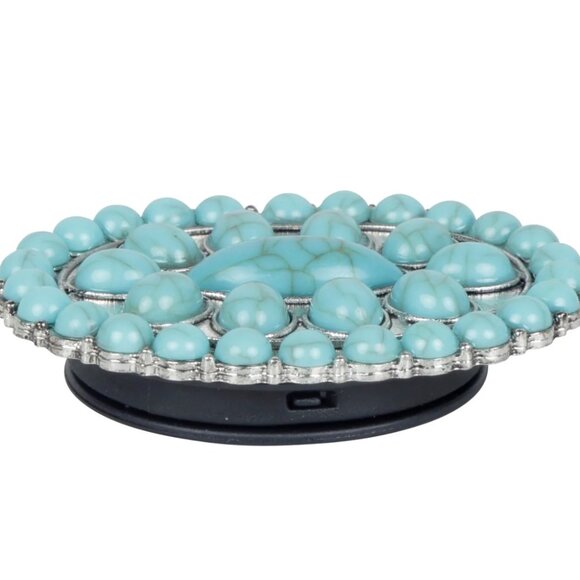 Myra Blue Opals Silver and Turquoise Phone Socket Kickstand - New - Picture 3 of 5